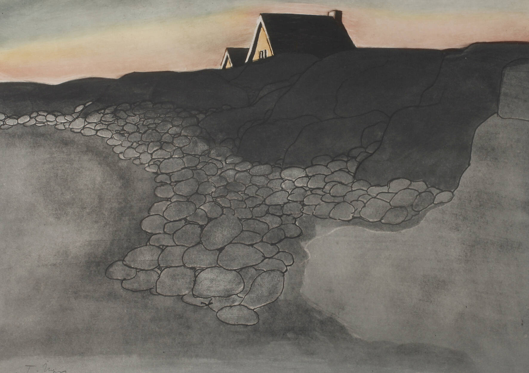 Tomi Ungerer, Abendliche Landschaft