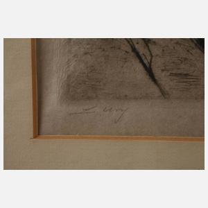 Lesser Ury, "Grabender Bauer"