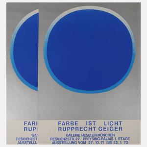 Rupprecht Geiger, Paar originalgrafische Plakate