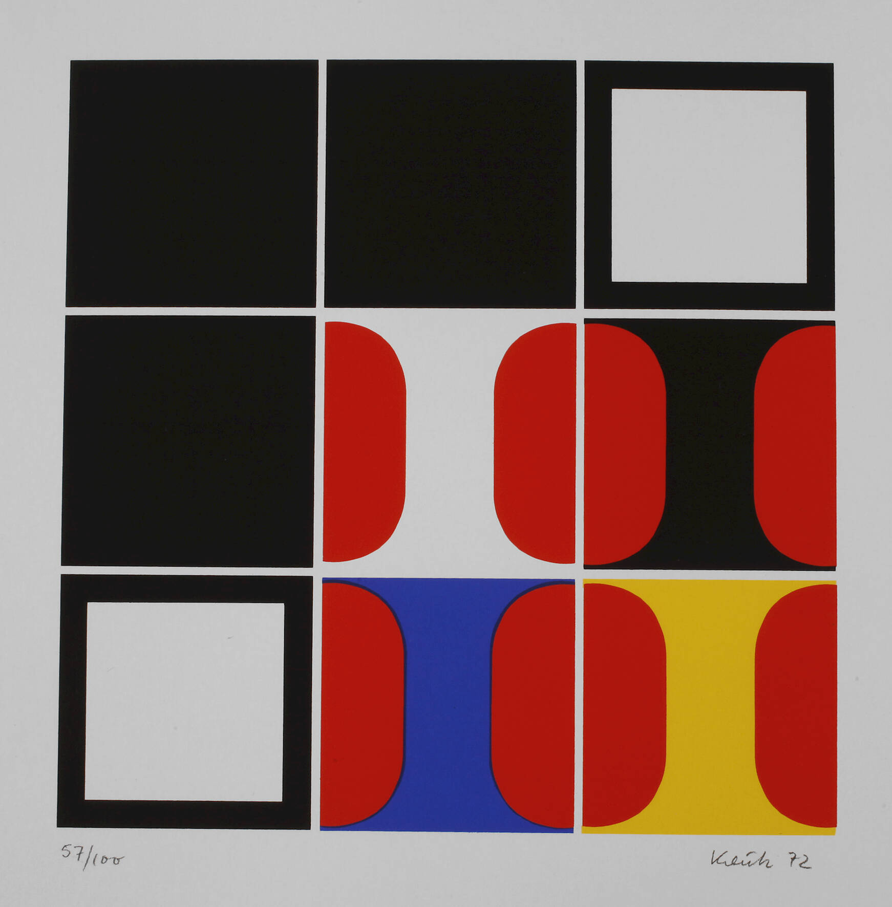 Heinz Kreutz, geometrische Komposition