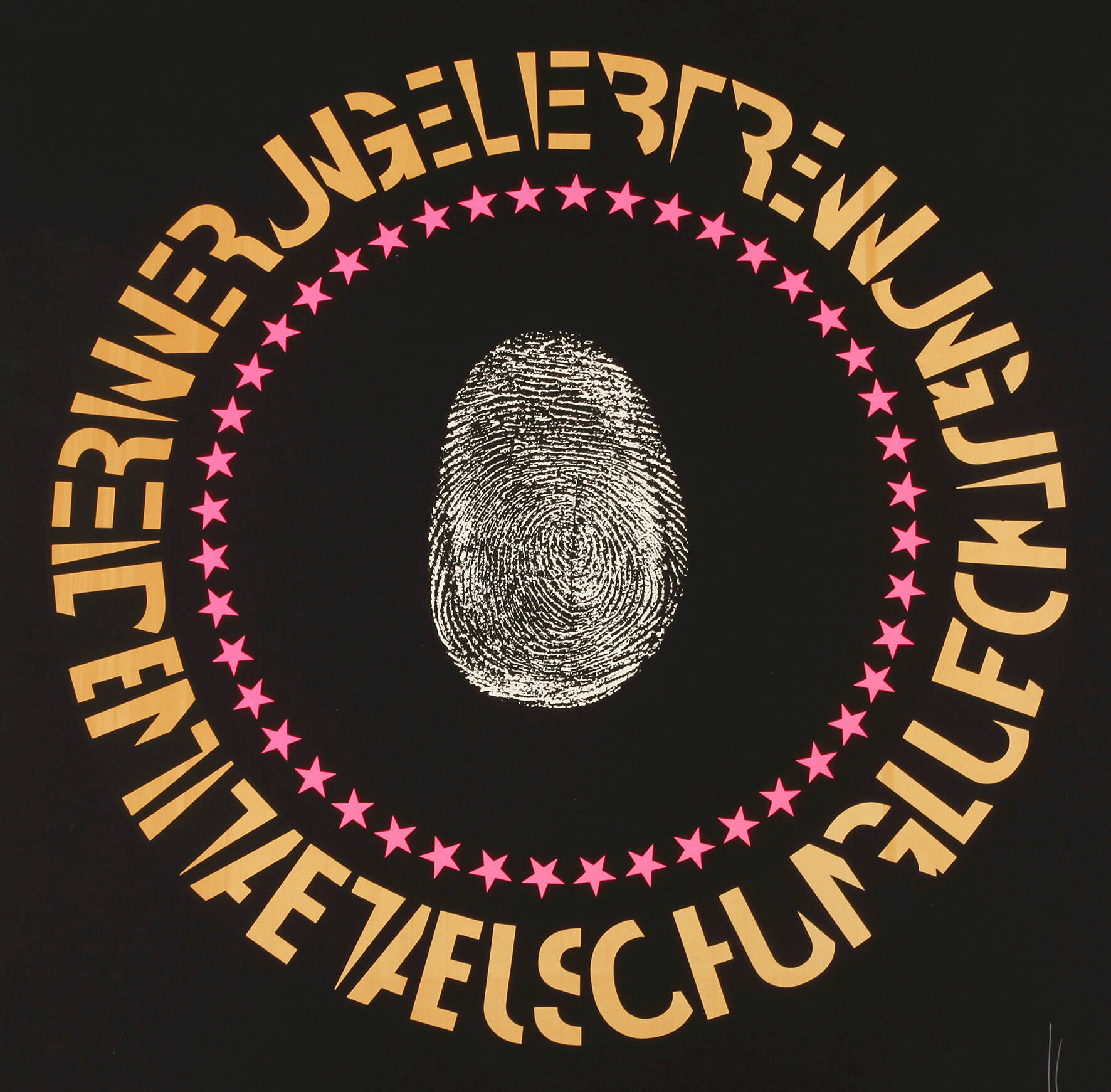 Ferdinand Kriwet, Fingerabdruck