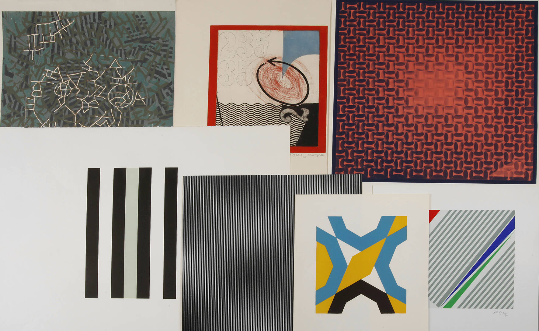 Graphikkonvolut abstrakte Kompositionen