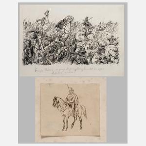 Richard Knötel, Zwei Zeichnungen