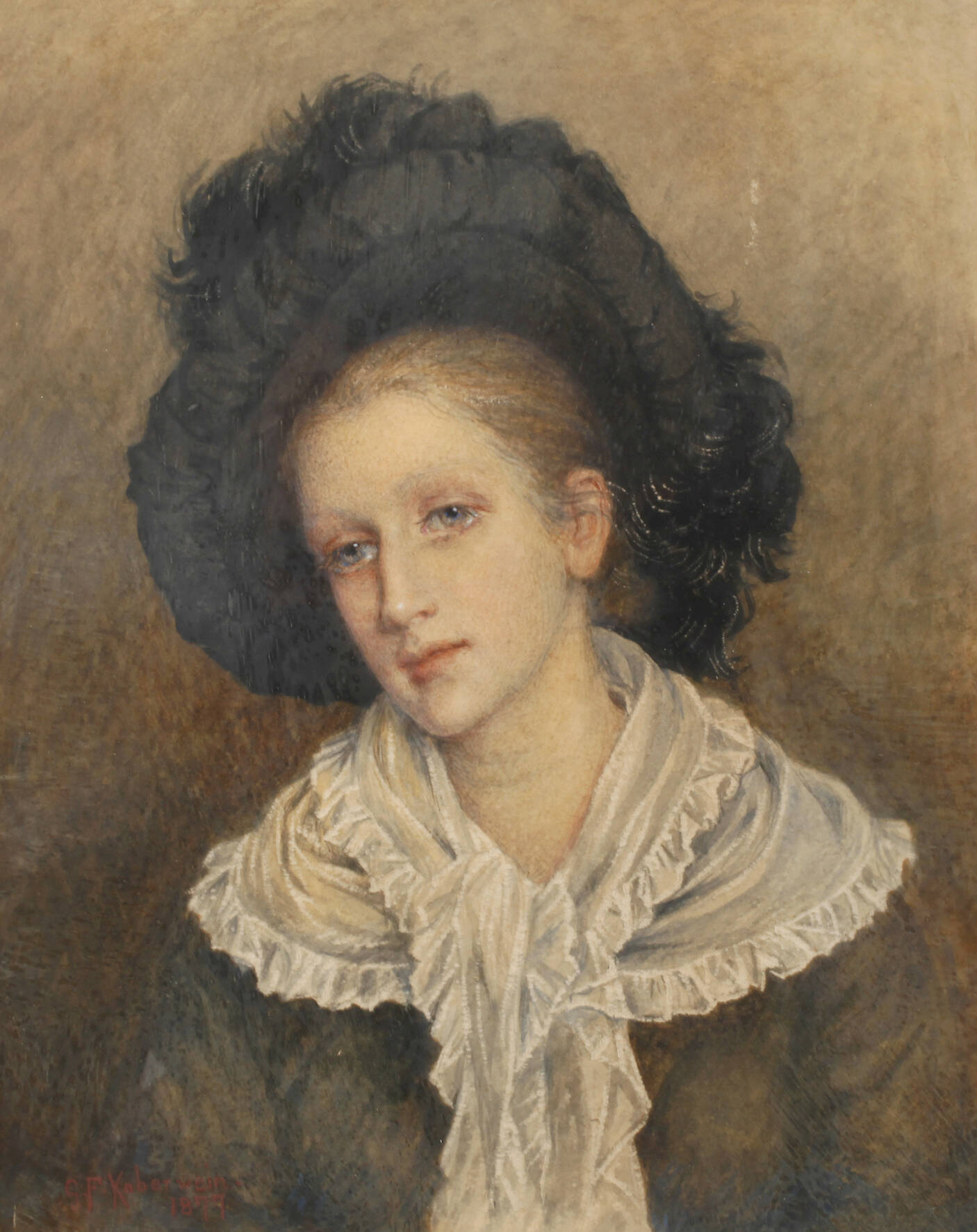 G. F. Koberwein, Bildnis einer jungen Frau