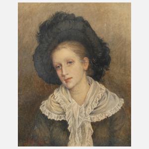 G. F. Koberwein, Bildnis einer jungen Frau