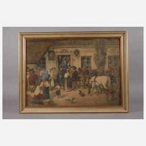 Ludwig Johann Wanke, Vor der Schenke