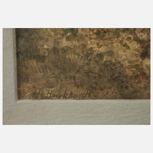 Joseph Haslam Hawksworth, Gebirgslandschaft mit Bach