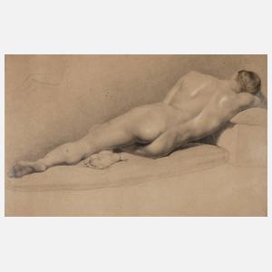 L. Schulz, Liegender Rückenakt