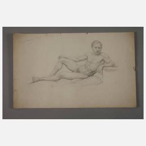 Liegender Männerakt