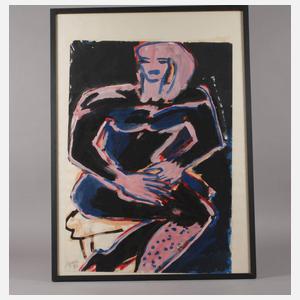 Elvira Bach, Selbst sitzend