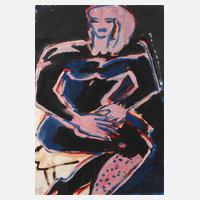 Elvira Bach, Selbst sitzend111