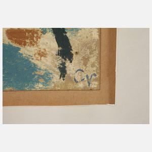 Ludwig Baehr, attr., "Pinien auf Mallorca"