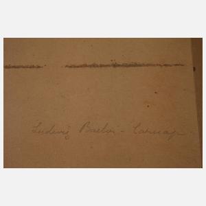 Ludwig Baehr, attr., "Pinien auf Mallorca"