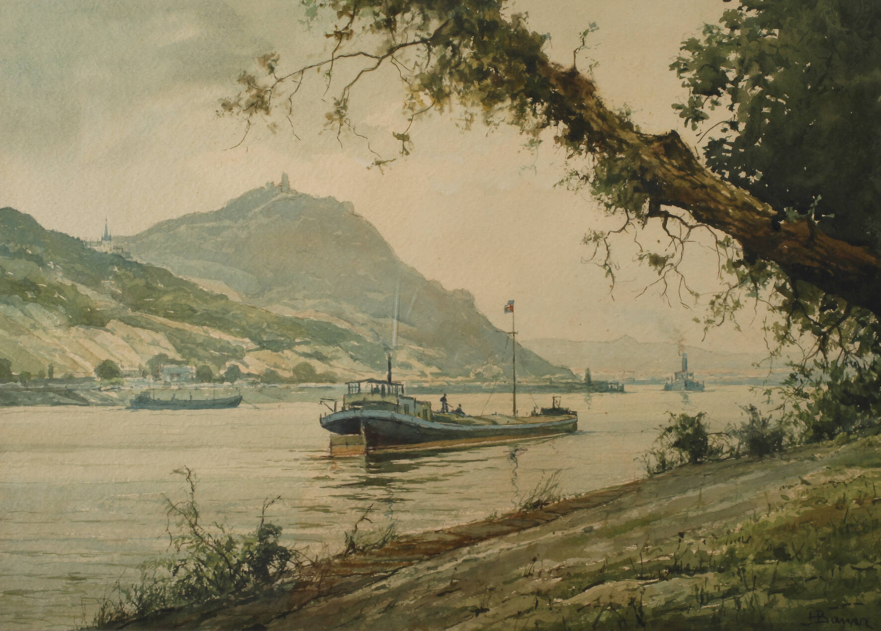Hans Bauer, Rheinlandschaft