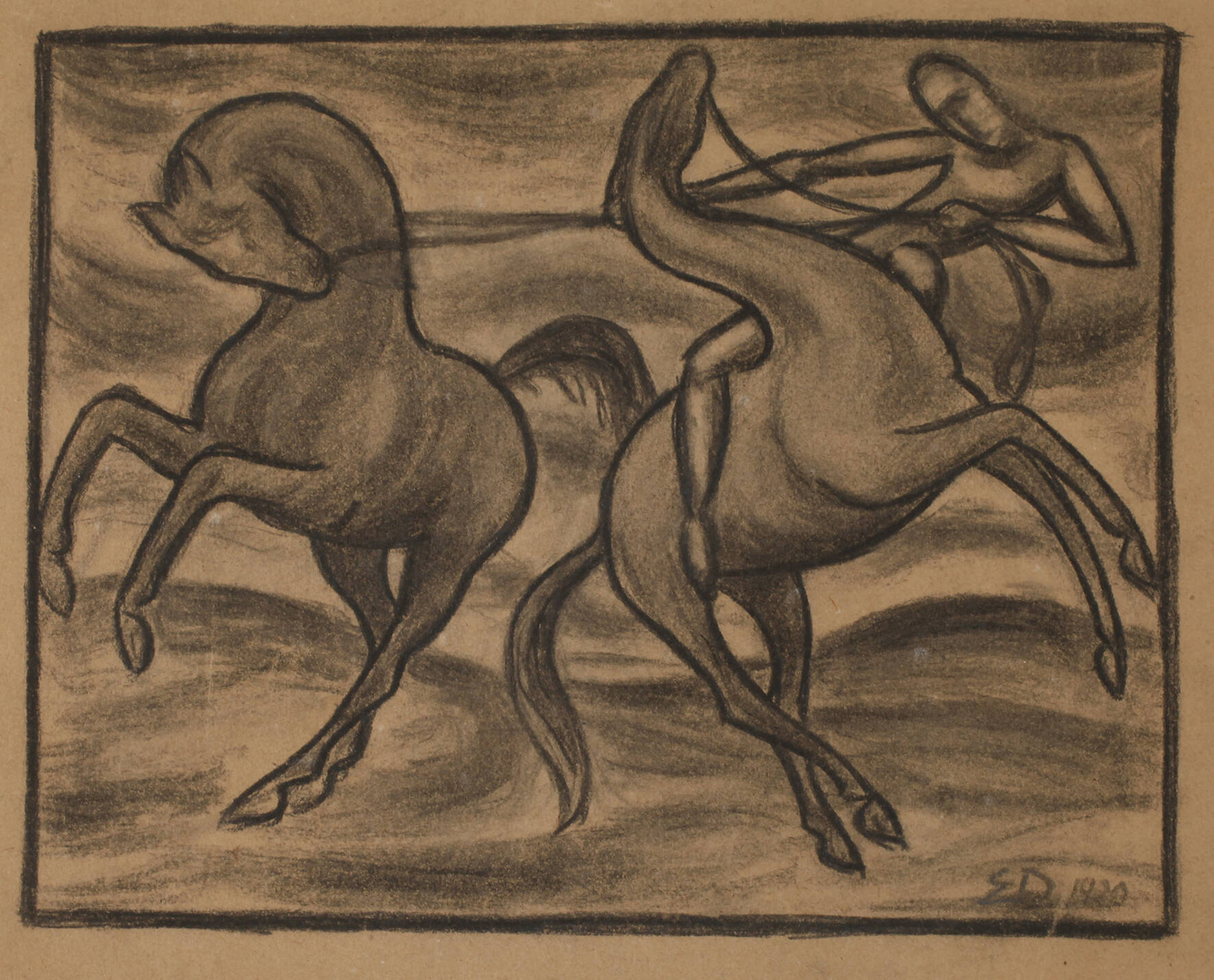 Erich Dieckmann, Zwei Pferde