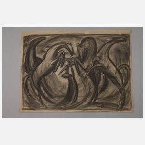 Erich Dieckmann, Sich aufbäumende Pferde