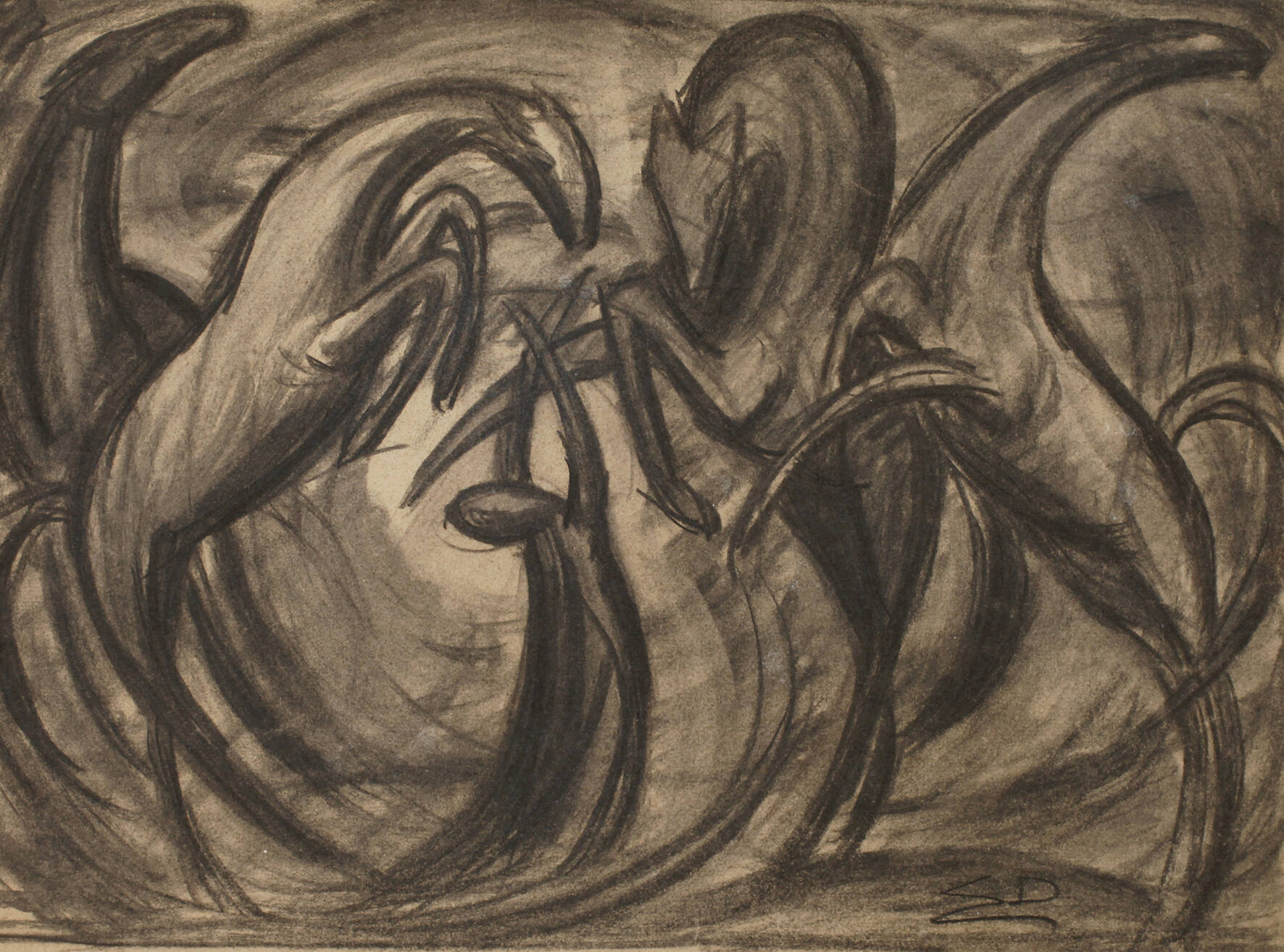 Erich Dieckmann, Sich aufbäumende Pferde