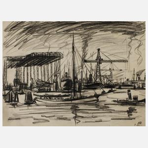 Erich Dieckmann, Hafenansicht