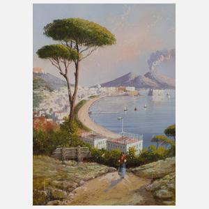 M. Gianni, "Neapel mit Vesuv"