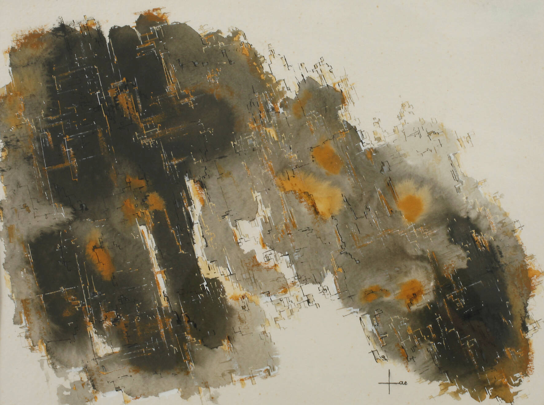 Prof. Hans Jaenisch, Abstrakte Komposition