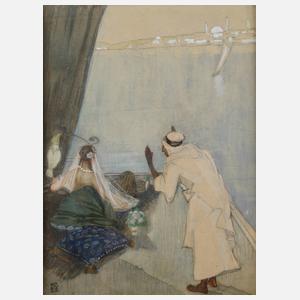 Karl Maria Lechner, attr., Orientalische Szene