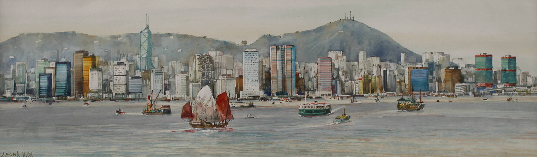 Leunk Kin, Skyline von Hongkong