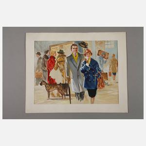 Paul Rudolph, attr., Drei Werbeentwürfe