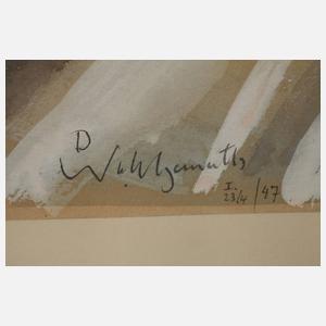 Daniel Wohlgemuth, Stillleben mit Alpenveilchen