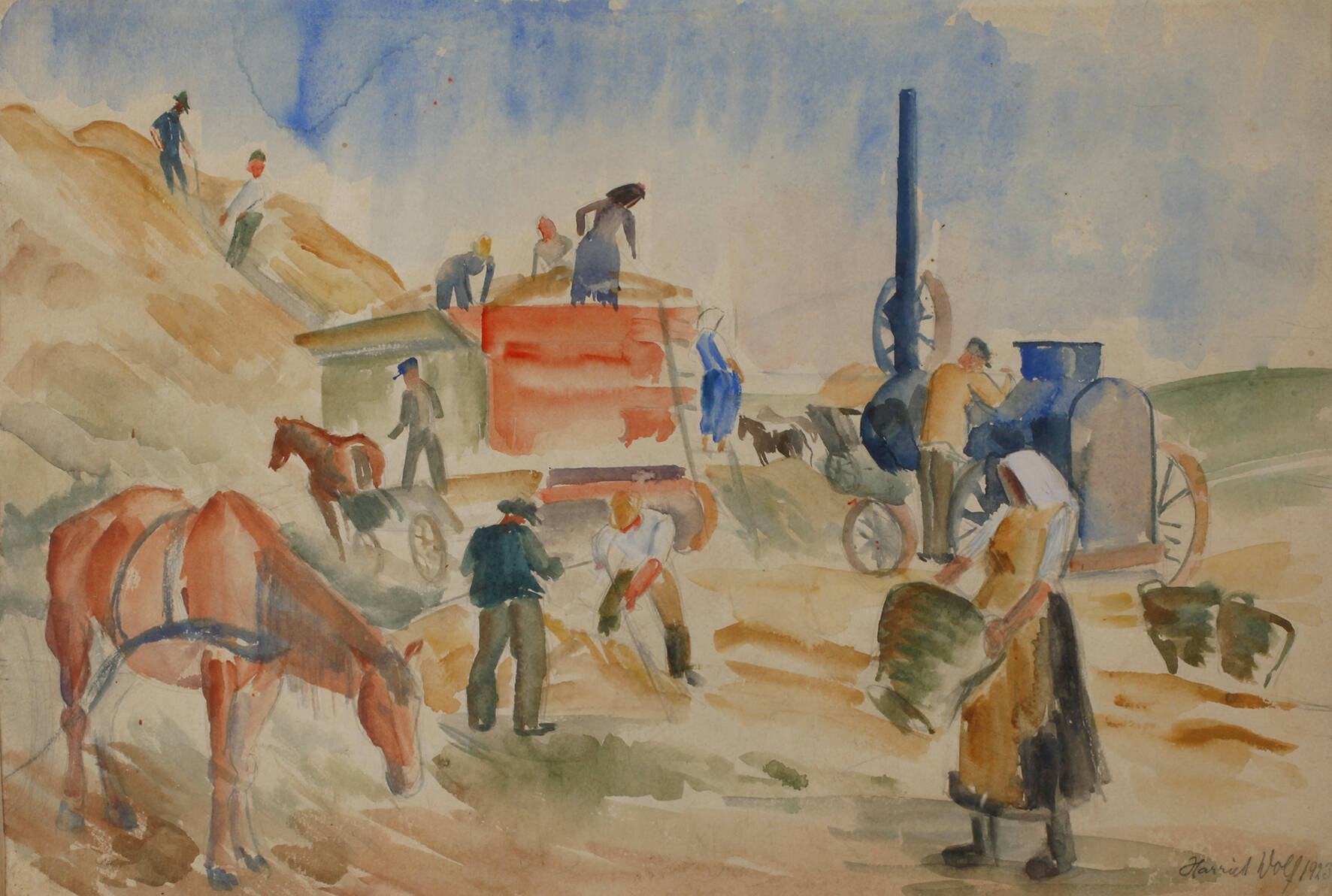 Harriet Wolf, Bei der Arbeit