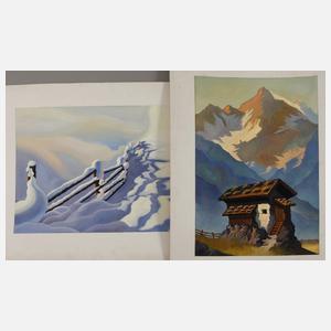 Zwei Landschaftsdarstellungen