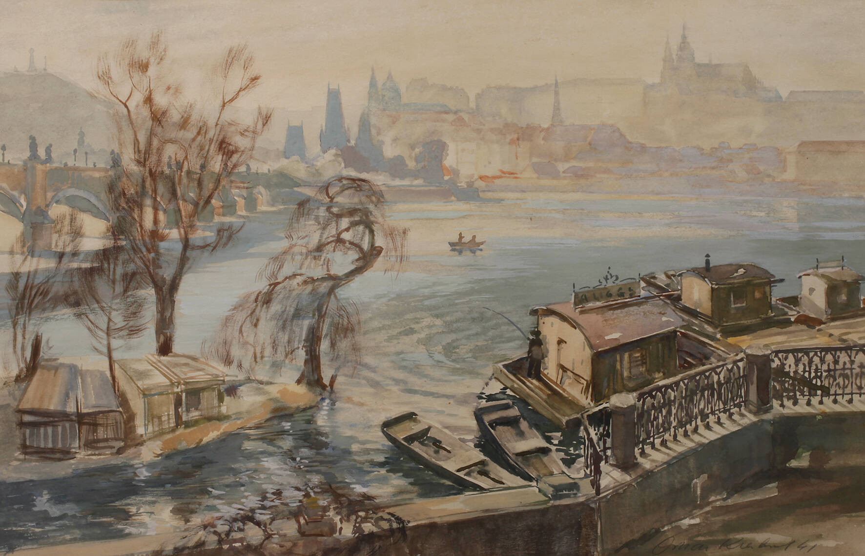 "Herbstmorgen an der Moldau"