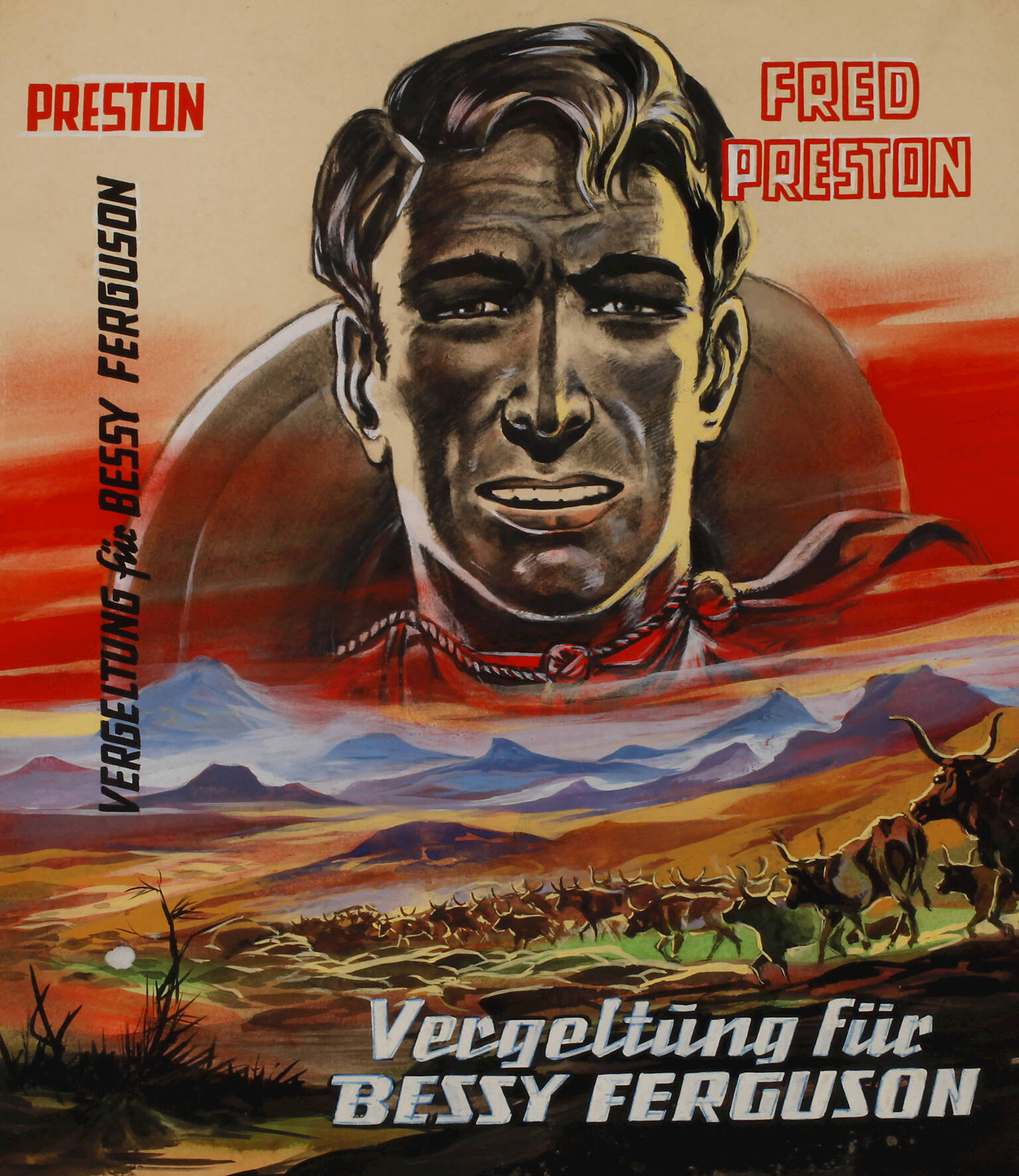 Umschlagentwurf für "Vergeltung für Bessy Ferguson"