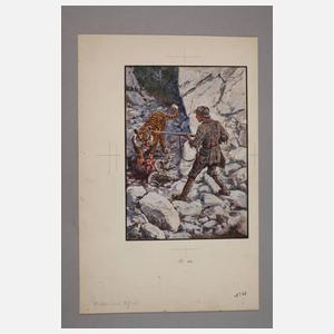 Fritz Bergen, Illustrationszeichnung