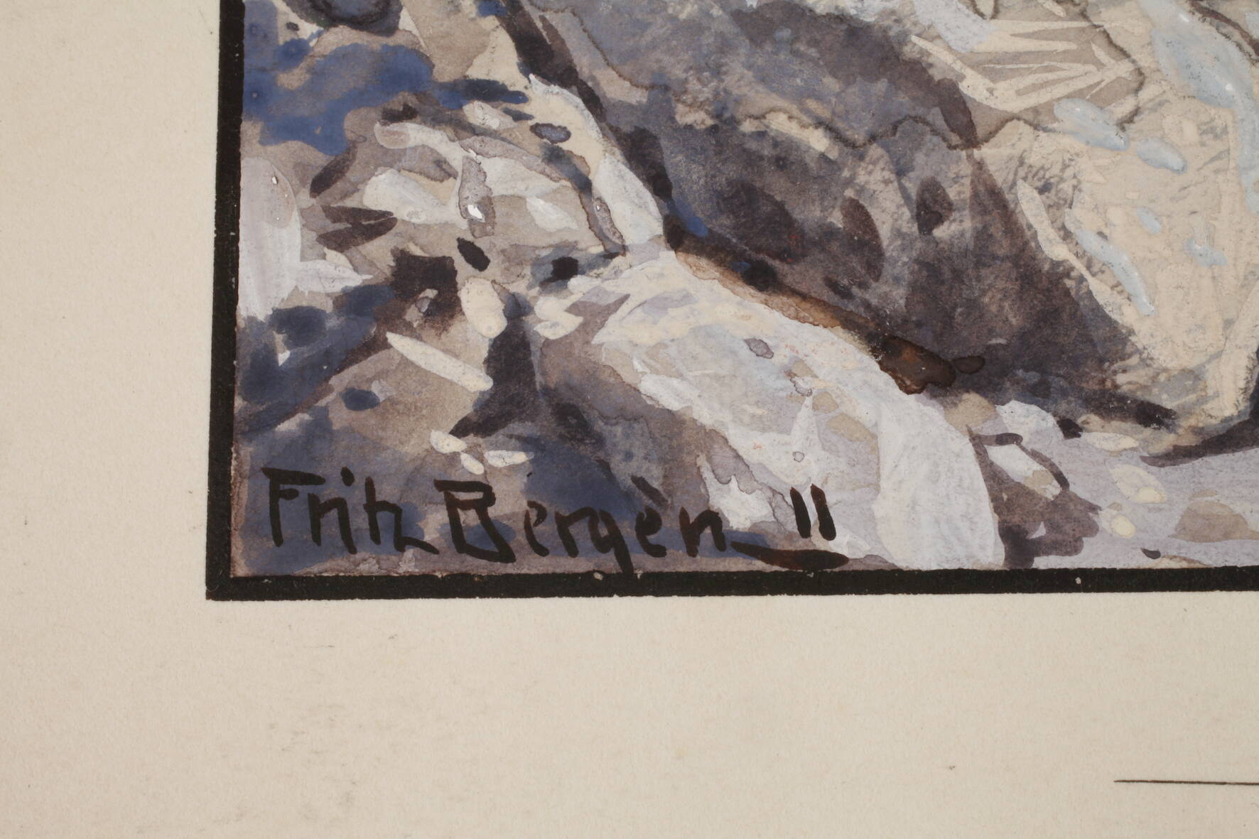 Fritz Bergen, Illustrationszeichnung