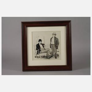 K. Dünzl, attr. "Richtig blau machen"