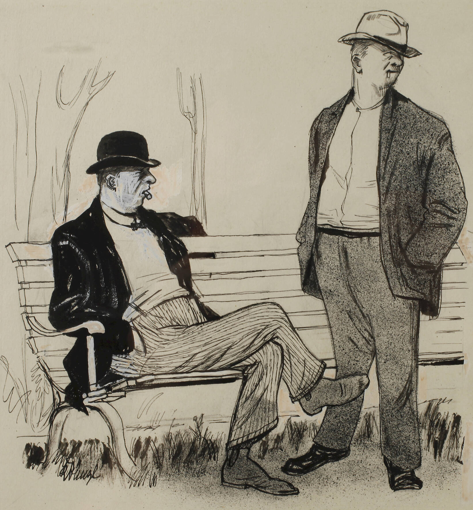 K. Dünzl, attr. "Richtig blau machen"