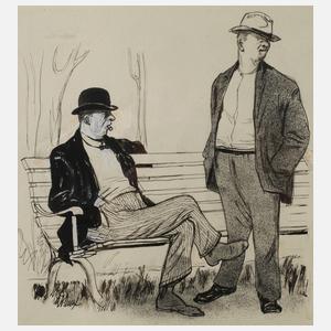 K. Dünzl, attr. "Richtig blau machen"