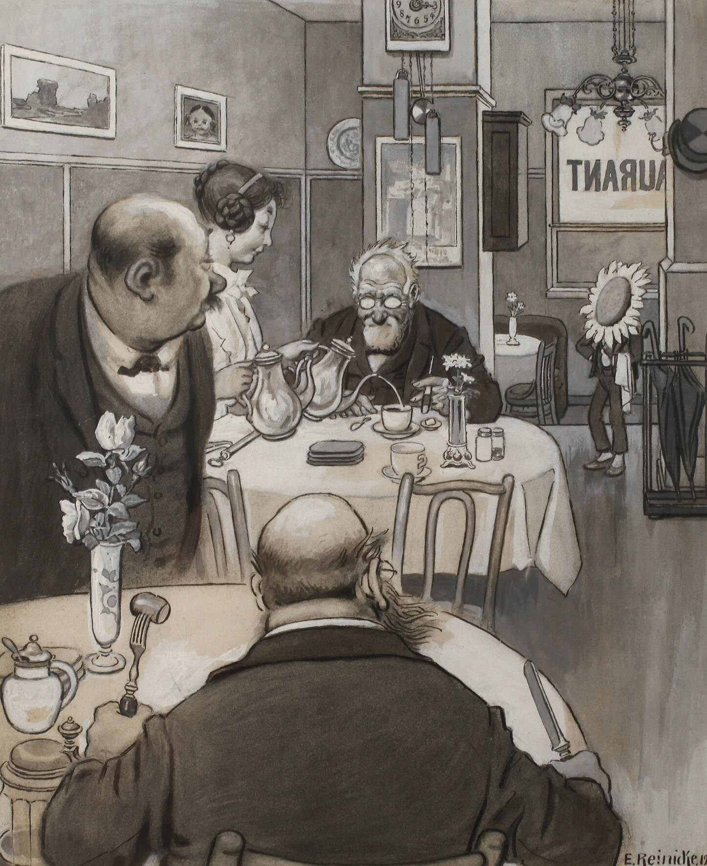 Emil Reinicke, Kneipenszene