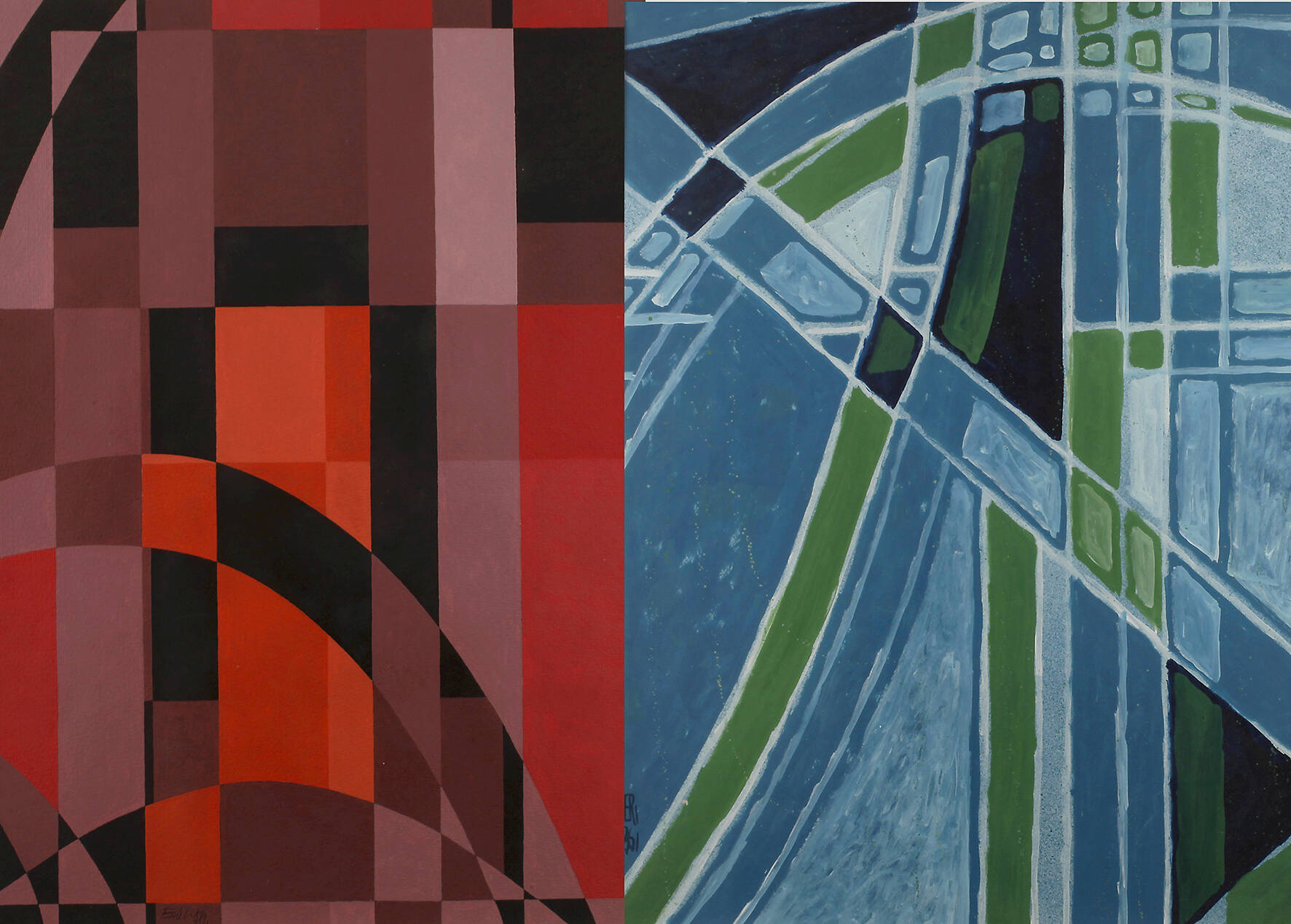 Paar abstrakte Kompositionen