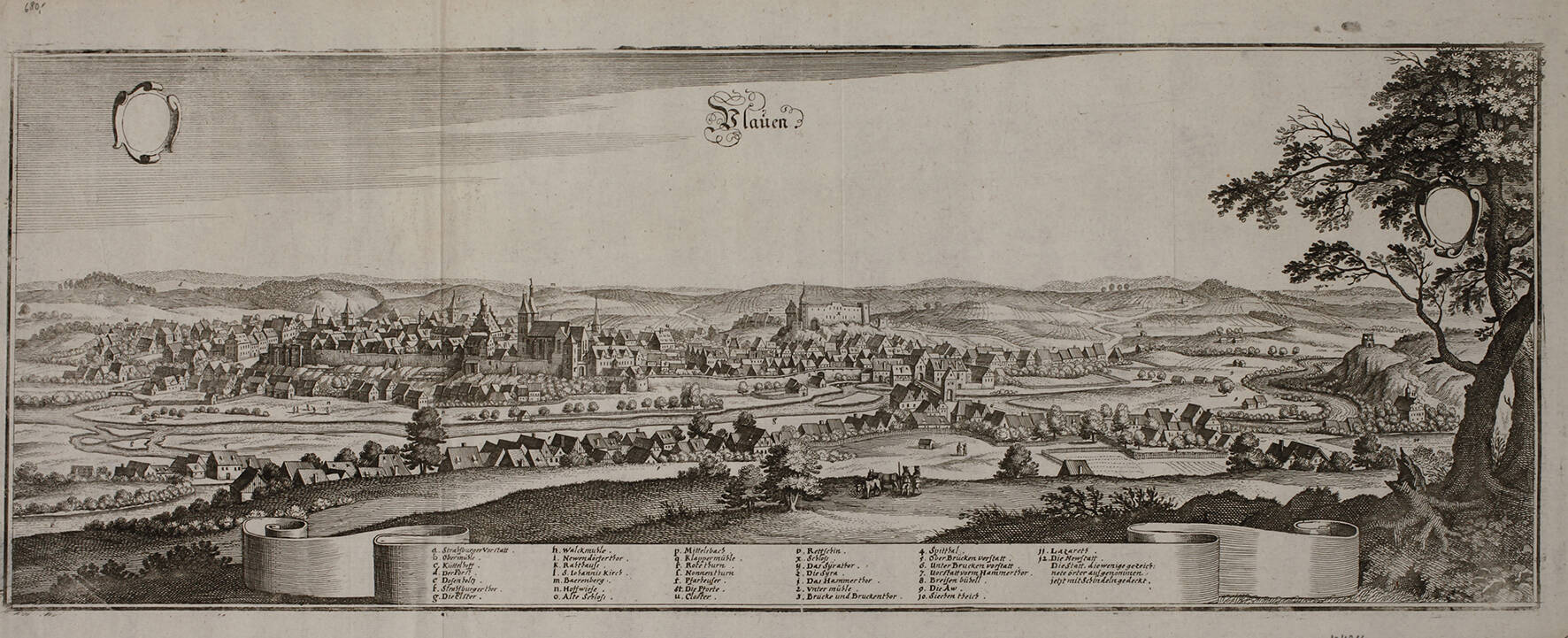 Sebastian Merian der Ältere, Ansicht von Plauen