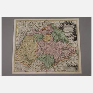 Johann Baptist Homann, Sachsenkarte