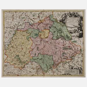 Johann Baptist Homann, Sachsenkarte