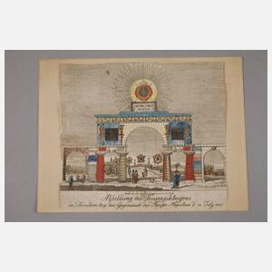 Ehrenpforte für Napoleon in Dresden 1807