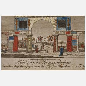 Ehrenpforte für Napoleon in Dresden 1807