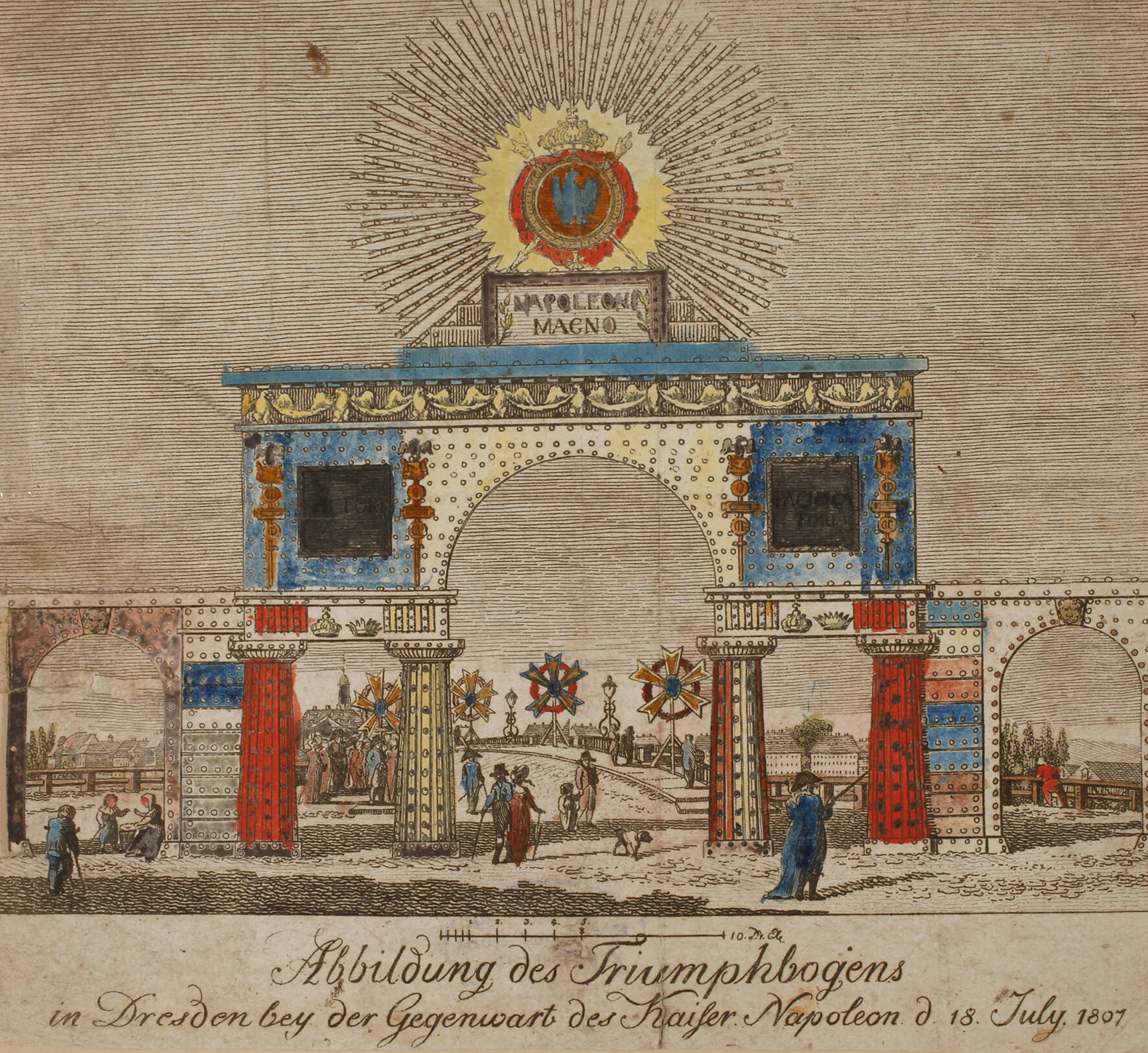 Ehrenpforte für Napoleon in Dresden 1807