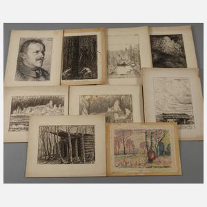 Walther Gasch, Konvolut Zeichnungen