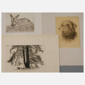 Rudolf Gebhardt, Konvolut Radierungen