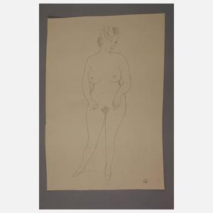 Karl Hahn, Drei Aktzeichnungen