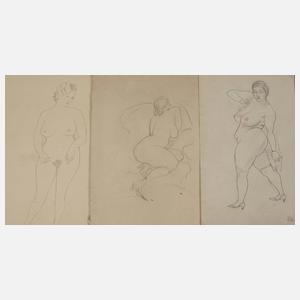 Karl Hahn, Drei Aktzeichnungen