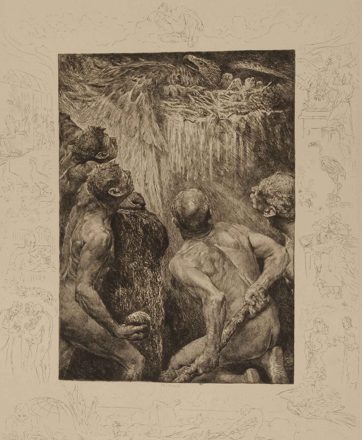 Prof. Bruno Héroux, "Gebrochene Schwingen"